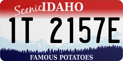 ID license plate 1T2157E