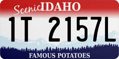 ID license plate 1T2157L