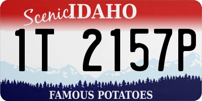 ID license plate 1T2157P