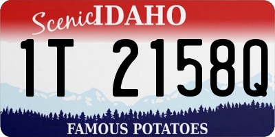 ID license plate 1T2158Q