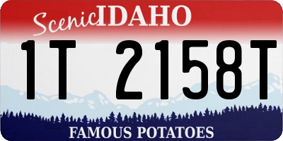 ID license plate 1T2158T