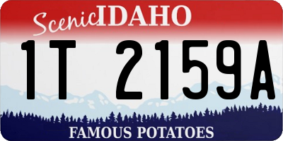 ID license plate 1T2159A