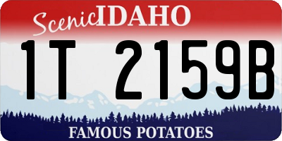ID license plate 1T2159B