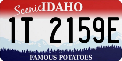 ID license plate 1T2159E