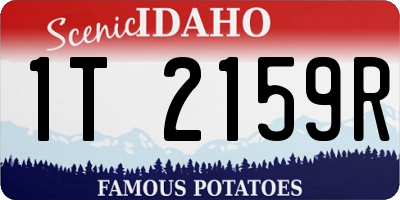 ID license plate 1T2159R