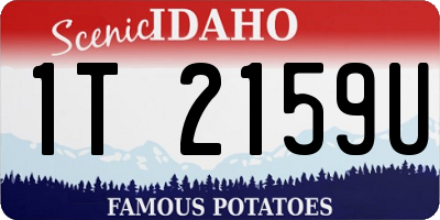 ID license plate 1T2159U