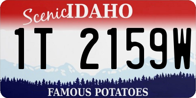 ID license plate 1T2159W