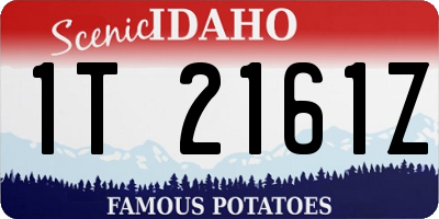 ID license plate 1T2161Z