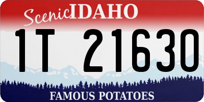 ID license plate 1T2163O