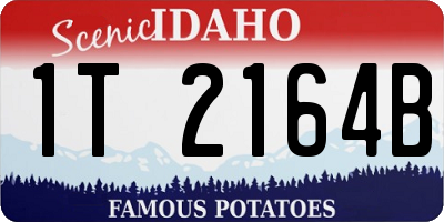 ID license plate 1T2164B