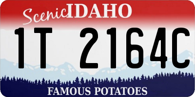 ID license plate 1T2164C