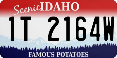 ID license plate 1T2164W