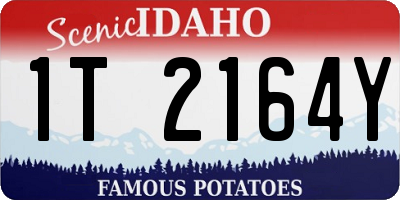 ID license plate 1T2164Y