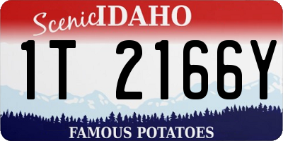ID license plate 1T2166Y