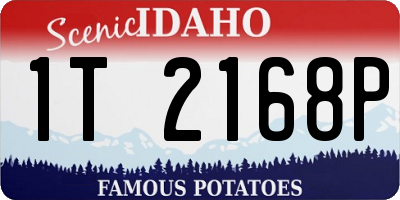 ID license plate 1T2168P