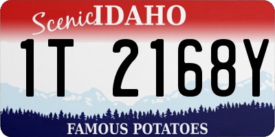 ID license plate 1T2168Y