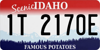 ID license plate 1T2170E