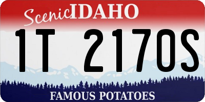 ID license plate 1T2170S