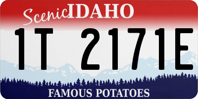 ID license plate 1T2171E