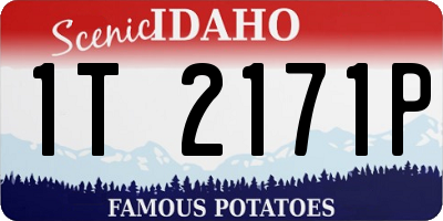 ID license plate 1T2171P