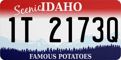 ID license plate 1T2173Q