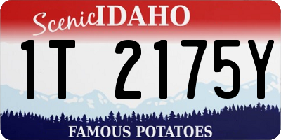 ID license plate 1T2175Y