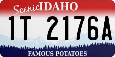 ID license plate 1T2176A