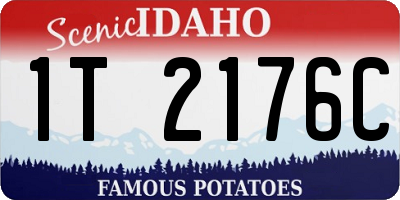 ID license plate 1T2176C