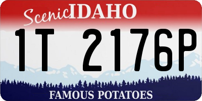 ID license plate 1T2176P