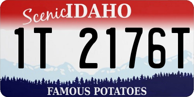 ID license plate 1T2176T