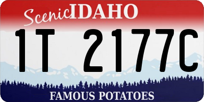 ID license plate 1T2177C