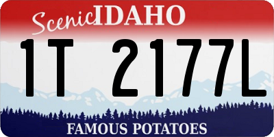 ID license plate 1T2177L