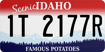 ID license plate 1T2177R