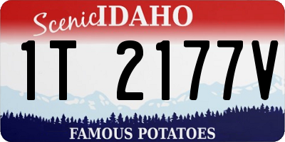 ID license plate 1T2177V