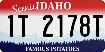 ID license plate 1T2178T