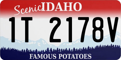 ID license plate 1T2178V