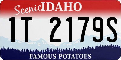 ID license plate 1T2179S