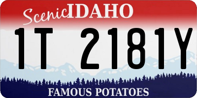 ID license plate 1T2181Y