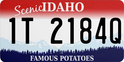 ID license plate 1T2184Q