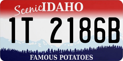 ID license plate 1T2186B