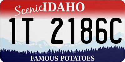 ID license plate 1T2186C