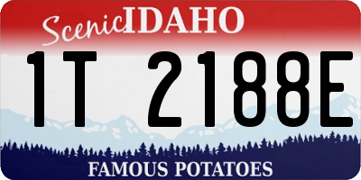 ID license plate 1T2188E