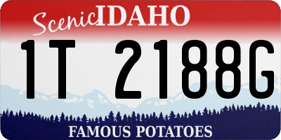 ID license plate 1T2188G