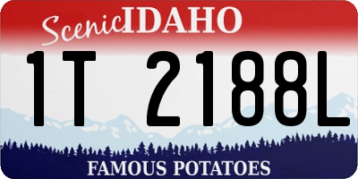 ID license plate 1T2188L