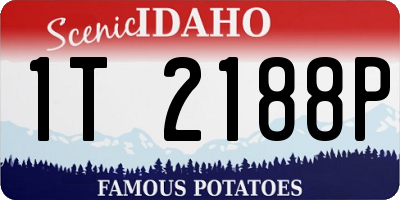 ID license plate 1T2188P