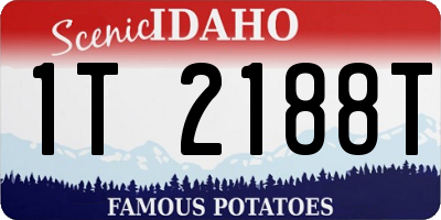 ID license plate 1T2188T