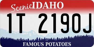 ID license plate 1T2190J