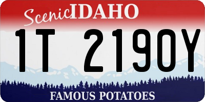 ID license plate 1T2190Y