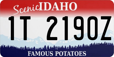 ID license plate 1T2190Z
