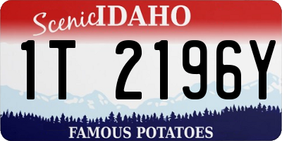 ID license plate 1T2196Y